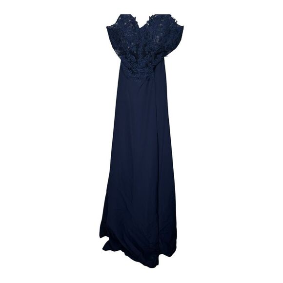 NWT Promgirl Sheer-Bodice Long  Sweetheart Prom Dress size 6 - Picture 5 of 13